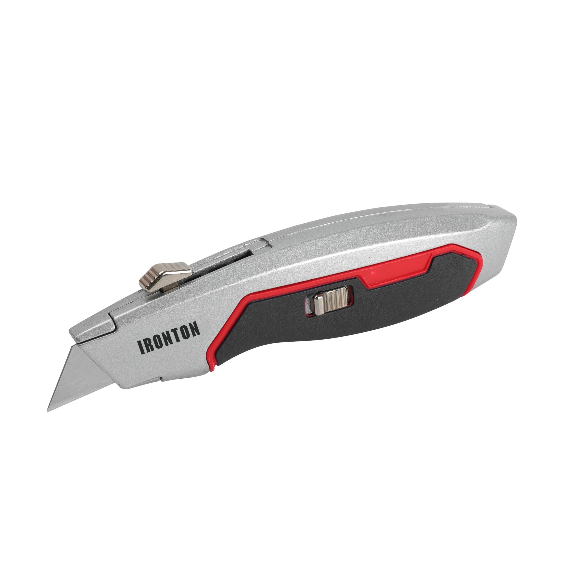 Ironton, QUICK OPEN UTILITY KNIFE,Rubber Comfort Grip, Blades (qty.) 3